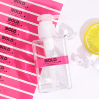 Autocollant personnalisé en vinyle imperméable pour cosmétiques, autocollant transparent brillant en PVC pour parfum, étiquette en rouleau pour bouteille