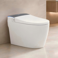 Toilette intelligente automatique en gros OEM/ODM avec télécommande, WC intelligent à poser au sol pour projets de rénovation hôtelière
