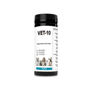 แถบทดสอบปัสสาวะ Vet-10 สําหรับการวิเคราะห์ปัสสาวะสุขภาพสัตว์เลี้ยงสุนัขและแมว - Product Image 3