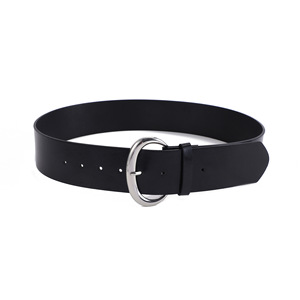 Cinturón de Cuero PU de Alta Calidad con Hebilla de Aleación Negra, Múltiples Tallas para Mujer, Informal, a la Moda, para Vestidos, Camisas y Pantalones - Product Image 2