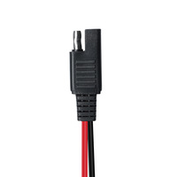 كابل تمديد موصل بطارية SAE ثنائي الأطراف 14 AWG للألواح الشمسية مع حزمة أسلاك