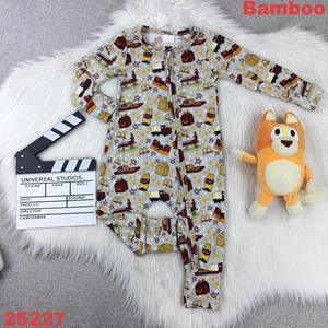 Pijamas de Bambú con Personajes de <span class=keywords><strong>West</strong></span> & Food para Bebés, Mameluco con Cremallera para Niños Pequeños, Pijamas de Bambú Viscosa, Cajas Misteriosas, Conjuntos de Ropa para Niñas - Product Image 5