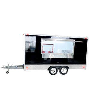 Best Verkopende Vrachtwagen Aanhangwagen Mobiele Straat Ijs Hotdog Fastfood Vending Goedkope Koffie Food Truck Trailer Food Winkel - Product Image 1
