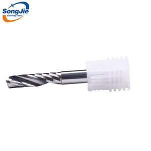 مطحنة نهاية كربيد صلبة أحادية الفلوت للخشب باستخدام الحاسب الآلي أداة مركز بالقطع مطحنة نهاية كربيد حلزونية - Product Image 6