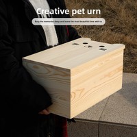 Ataúdes Funerarios Creativos de Madera Maciza Hechos a Mano para Mascotas, Perros y Gatos, Suministros Conmemorativos, Venta al por Mayor Directa de Fábrica