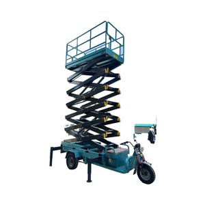 Üç Tekerlekli Taşıyıcı Makaslı <span class=keywords><strong>Platform</strong></span> Elektrik Motorlu Yükseltme Platformu 2100x800mm Tabla 1300kg Ağırlık Çiftlik Kullanımı İçin - Product Image 1