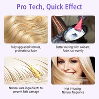 Keraliss Polvere Decolorante Professionale Profonda all'Olio d'Oliva Biologico Senza Ammoniaca, Formula Ecologica per Colorazione Permanente dei Capelli
