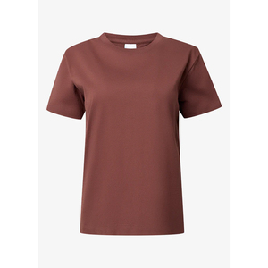 Camiseta transpirable para mujer, cuello redondo, informal, manga corta, cómoda, para uso diario, top de moda - Product Image 1