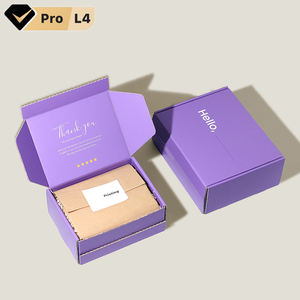 Embalaje de papel de cartón corrugado reciclable Tira de rasgado Impreso autosellado Mailer Envío Caja de regalo con logotipo personalizado - Product Image 2