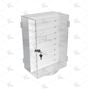 Espositore Girevole da Banco in Acrilico per Gioielli, Antifurto, per Negozi al Dettaglio, per Piercing al Naso e Gioielli per il Corpo - Product Image 2