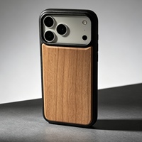 Coque de téléphone en bois de bambou de haute qualité, accessoires personnalisés pour iPhone 17/18 Pro Max