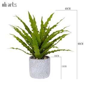 Olla <span class=keywords><strong>de</strong></span> hojas <span class=keywords><strong>de</strong></span> Osaka <span class=keywords><strong>de</strong></span> plástico <span class=keywords><strong>de</strong></span> alta calidad Oh Arts, bonsái <span class=keywords><strong>de</strong></span> Asplenium, mesa <span class=keywords><strong>Buxus</strong></span>, vegetación, Artificial Nido <span class=keywords><strong>de</strong></span> Pájaro <span class=keywords><strong>de</strong></span> seda, Helecho, hogar al aire libre - Product Image 2