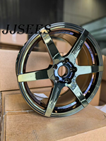 Jantes forgées pour voitures de tourisme, 6 branches, noir, chrome, 17-22 pouces, 5x112, 5x114.3 pour BMW, Benz, Tesla, Porsche, JDM