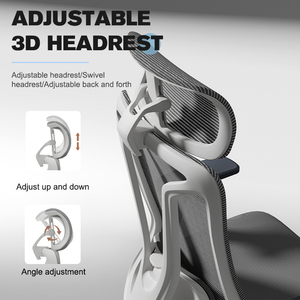 <span class=keywords><strong>Chaise</strong></span> <span class=keywords><strong>de</strong></span> <span class=keywords><strong>bureau</strong></span> <span class=keywords><strong>de</strong></span> direction <span class=keywords><strong>ergonomique</strong></span> à <span class=keywords><strong>dossier</strong></span> <span class=keywords><strong>haut</strong></span> en tissu pour la maison et le <span class=keywords><strong>bureau</strong></span>, avec accoudoirs réglables, soutien lombaire, pivotante, pour visiteurs - Product Image 6