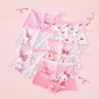 Calzones Tipo Bóxer de Algodón 5A Suaves y Transpirables para Niñas, Ropa Interior de Cuatro Puntas para Niñas Medianas y Grandes, Venta al Por Mayor
