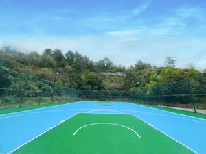 Revêtement de sol sportif élastique durable par INOLP pour basket-ball en salle, volley-ball, badminton, tennis fabriqué à partir de silicone PU plastique - Product Image 5