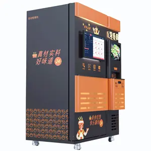 Automatic Fast Food Breakfast Meal Lunch Box Hot Food Vending Machine For Office