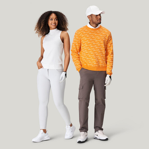 Sudadera con logotipo personalizado Anti-Pilling Active Quarter Zip para golf, ropa impresa sostenible fabricada en China - Product Image 3