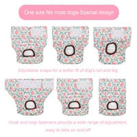 CuteBone Dog Couches Femme Lavable Petit Moyen Grand Réutilisable Doggie Couches Chiot Période Pantalon pour Doggy Heat Cycle Peeing