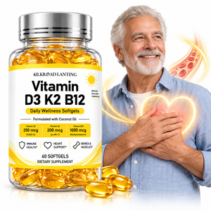 Cápsulas Blandas Personalizables 3 en 1 de Vitamina D3, K2 y B12 para Apoyo Diario a la Salud del Corazón y la Exposición Solar, Marca Privada - Product Image 1