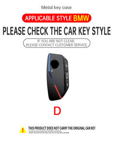 Étui de protection pour <span class=keywords><strong>clé</strong></span> en métal, <span class=keywords><strong>porte</strong></span>-clés pour <span class=keywords><strong>BMW</strong></span> G07 X7 LCI U11 X1 G70 Série 7 G09 XM F98 X4M LCI G18 X5 G81 <span class=keywords><strong>M3</strong></span> I20 IX - Product Image 2
