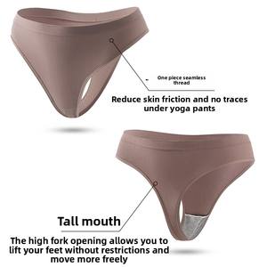 Europese Amerikaanse Fitness Sport T-Vormig Ondergoed Dames Lage Taille <span class=keywords><strong>Sexy</strong></span> Katoenen Slipje String T Broek Grote Maat Dames - Product Image 4