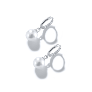 Boucles d'oreilles pendantes tendance en argent sterling S925 plaqué or 18 carats avec perles d'imitation simples pour femme - Product Image 6