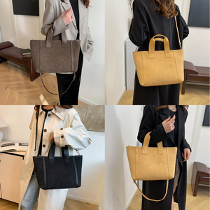 Bolsa de Mano Grande Personalizada con Logotipo SY para Mujer, Bolso de Hombro de Lujo de PU para Mujer, Bolsos de Oficina para Mujer - Product Image 6