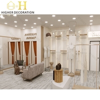 Décoration de Comptoir pour Boutique de Vêtements Féminins, Mobilier de Magasin de Costumes, Présentoir en Bois pour Magasin de Vêtements, Design d'Intérieur