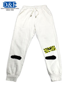 Pantalon de survêtement décontracté en coton/fibre de bambou pour hommes Pantalon de survêtement d'entraînement à cordon de serrage Offre Spéciale Jogging sportif Service OEM - Product Image 1