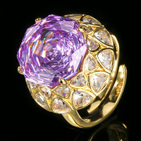 Bague de luxe vintage pour femme XILIANGFEIZI, haute qualité, nouvelle collection 2026, pour cadeau de mariage, 14 mm