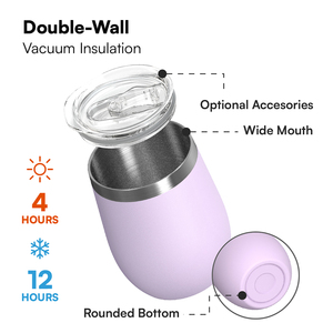 <span class=keywords><strong>Mymoon</strong></span> Vacuum Double Wall 8 Unzen 12 Unzen Wein becher Edelstahl becher mit Schiebe deckel - Product Image 6