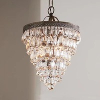 Lustre moderne en cristal JACKSUN plafonnier d'intérieur suspension pour chambre salon salle à manger hôtel