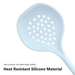 أواني طهي زرقاء مانجيا غير لاصقة أدوات سيليكون مقاوم للحرارة مع حامل كوسينا - Product Image 5