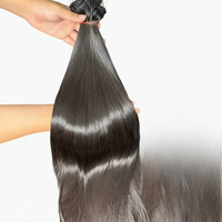 Lot de Cheveux Humains Raides Indiens Remy, Couleur Naturelle, Cuticules Alignées, pour Tissage