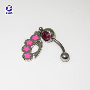 Bijoux en acier inoxydable Bijoux en acier en laiton avec anneau de ventre pour piercing corporel Présentoir à bijoux - Product Image 3