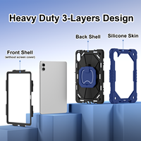 Funda Resistente de Silicona con Soporte Giratorio para Tablet Xiaomi Redmi Pad Pro 12.1 Pulgadas POCO Pad 12.1 Pulgadas 2024