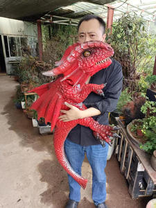 Marionetta a Mano di Dinosauro Animatronico in Gomma di Alta Qualità Nanchi, Realistica e Portatile con Movimento per Eventi - Product Image 3