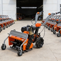 Débroussailleuse thermique Trade Field Plus 9HP 177F à démarrage manuel 70cm avec accessoires, motoculteur agricole haute productivité