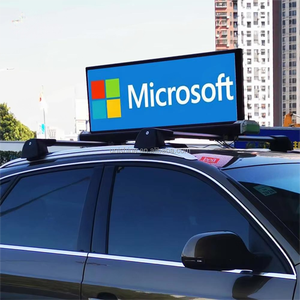 Táxi Levou Publicidade Sinal P2.5 4K Resolução Dupla Face Taxi Top Exibindo Tela De Telhado Do Carro 4g com Suporte - Product Image 1