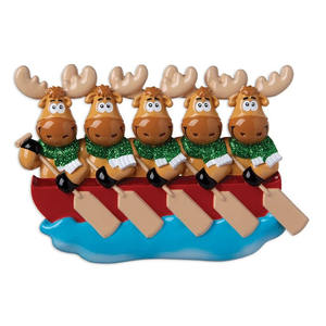 Newstar Y888 renne de noël canoë salutations bricolage pendentif résine pendentif de noël dessin animé mignon décorations de noël - Product Image 5