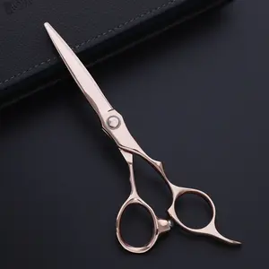 专业高品质胶印手柄玫瑰金色涂层剪发剪刀用于美容和沙龙 MC307