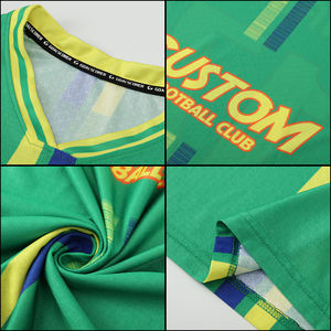 Custom sublimatie bedrukte voetbal trainingshirts voor heren, volwassenen en jeugd, korte mouwen, ademend. - Product Image 6