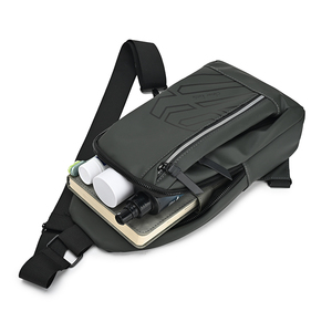 Wholesale Smart Waterproof Zipper Closure Men's Business Laptop Anti-Theft USB Sports Crossbody Sling Bag Running - Product Image 6