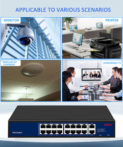 عرض ساخن: محول شبكة بـ<span class=keywords><strong>16</strong></span> منفذًا يدعم تقنية PoE مع منفذين للربط الصاعد بسرعة 1000 ميجابت في الثانية، 48 فولت، يدعم VLAN وQoS، يمتد لمسافة 250 متر لأنظمة المراقبة بالكاميرات - Product Image 6