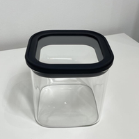 Nuevas Tendencias de Moda, Diseño Creativo, Recipientes Apilables para Cocina, Aptos para Microondas, Ecológicos, Juego de Recipientes Cuadrados de Vidrio Borosilicato Herméticos