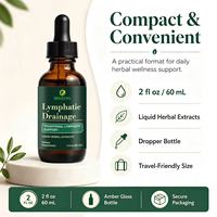 Gouttes liquides de drainage lymphatique OEM/ODM, mélange d'herbes pour la santé du système lymphatique et l'équilibre immunitaire, gouttes végétaliennes pour le bien-être lymphatique