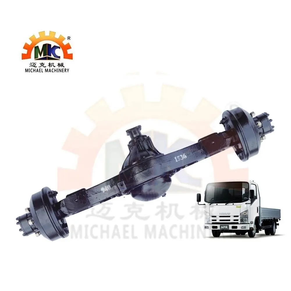 Customized 5-6 Ton GVW Light Duty NPR Truck 3ton Drive Wheel Rear Axle with ABS and Hydraulic Drum Brakes