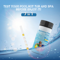 Kit de Prueba de Agua para Piscina y Spa Vansful de PVC, 7 en 1, Tiras Reactivas de Prueba de Agua, 50/100 Tiras