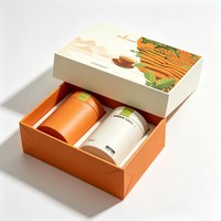 Boîte cadeau vide en papier personnalisée, boîte en papier blanc ivoire avec insert, boîte rectangulaire en carton, coffret cadeau de thé vert matcha